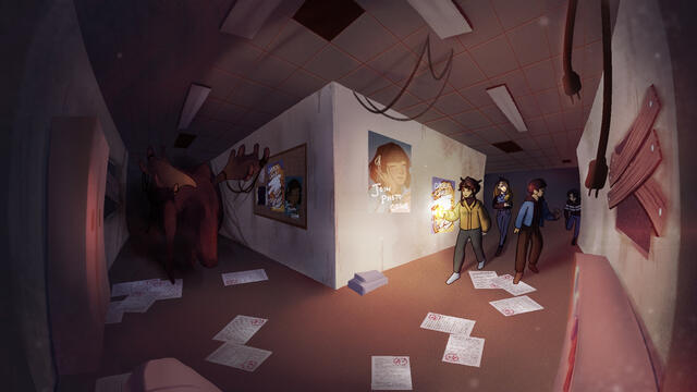 School labyrinth colorkey