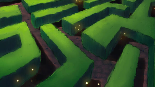 Hedge maze colorkey